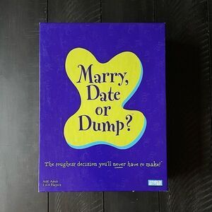 Parker Bros. “Marry, Date or Dump?” 2-6 Player, Adult Party Game.
